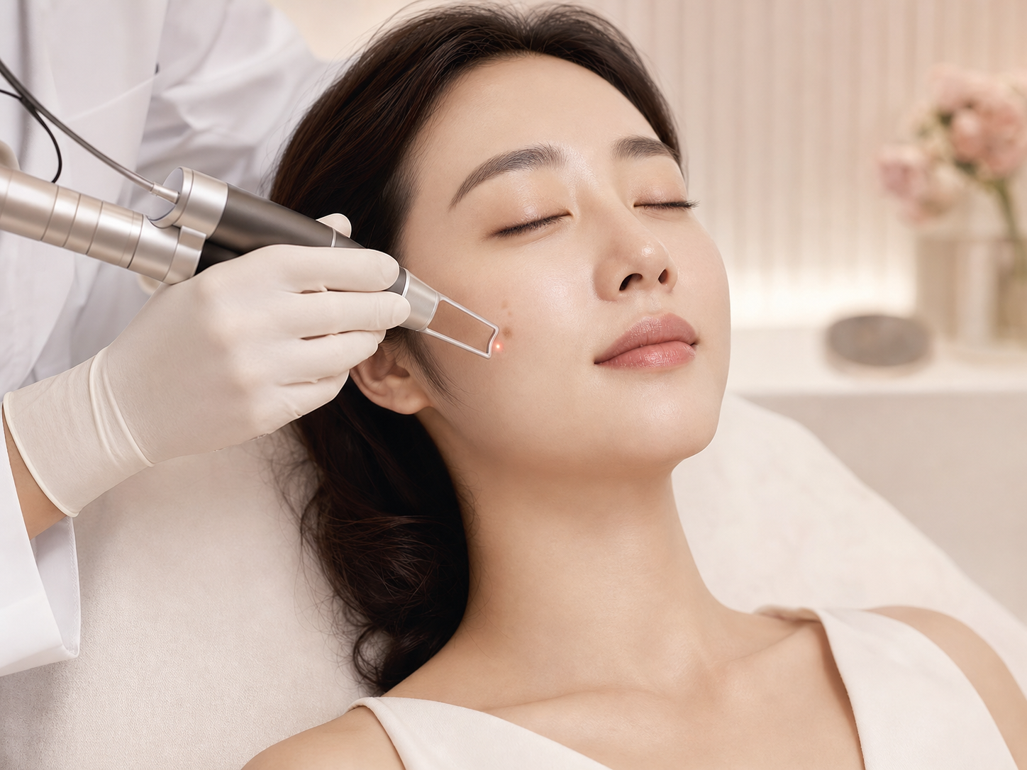 통증 적고 부작용 낮음 일러스트