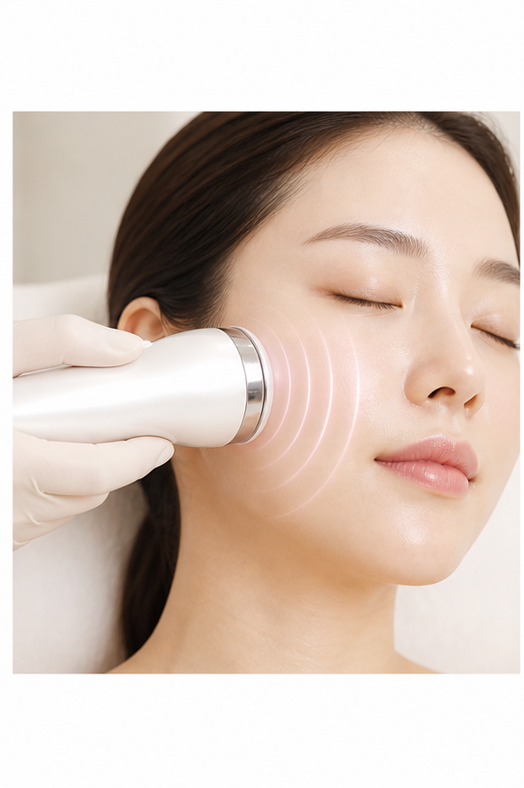 저자극 초음파 관리 일러스트