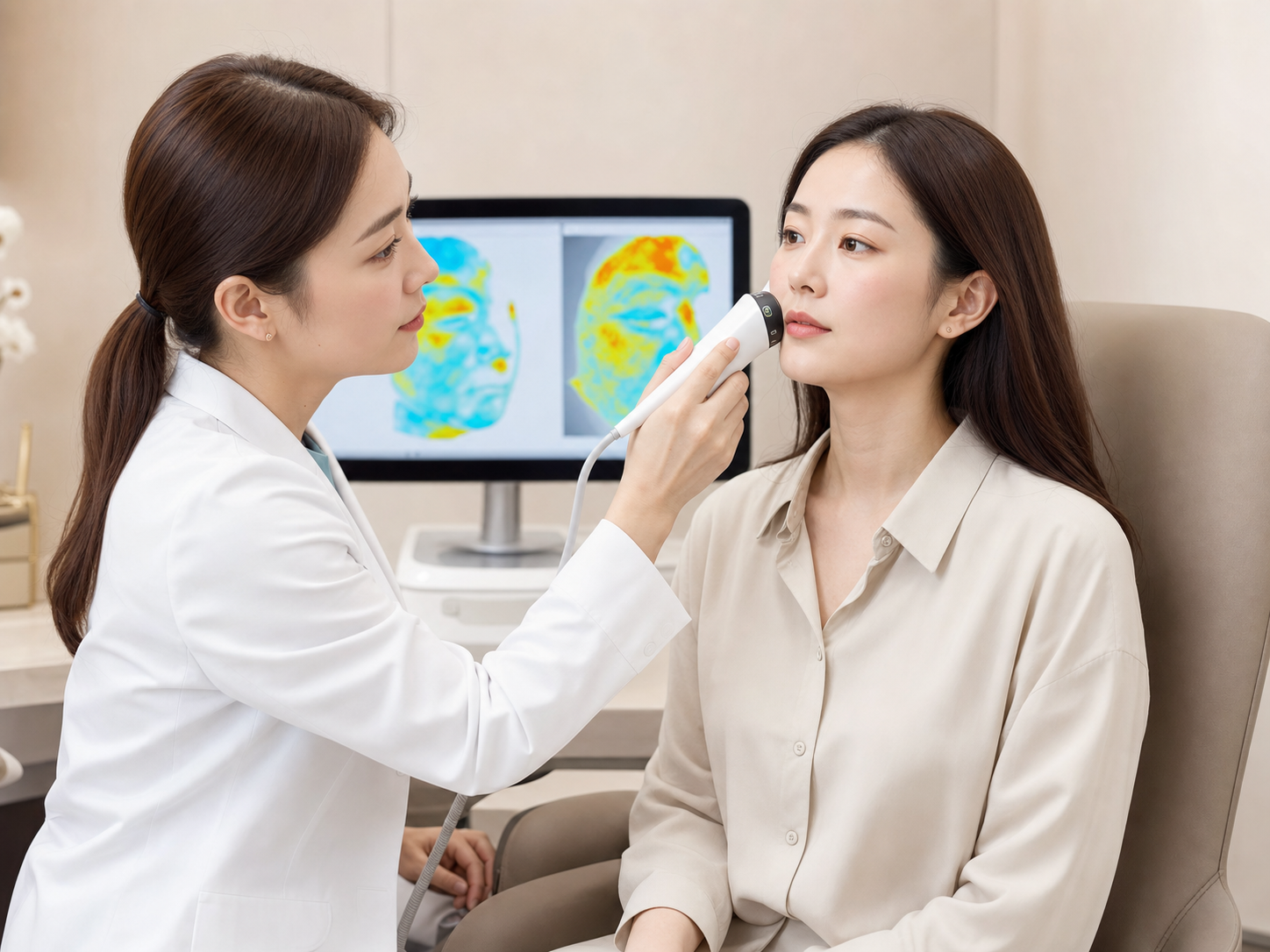 붉어지는 이유에 따른 타입별 치료 일러스트